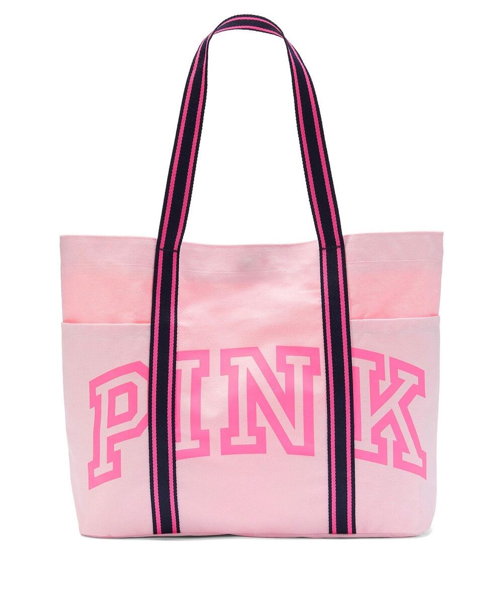 Pink canvas tote